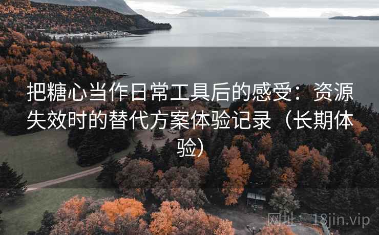 把糖心当作日常工具后的感受:资源失效时的替代方案体验记录(长期体验) 把糖心当作日常工具后的感受:资源失效时的替代方案体验记录(长期体验)