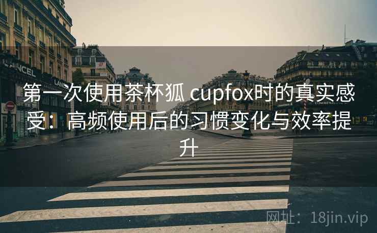 第一次使用茶杯狐 cupfox时的真实感受：高频使用后的习惯变化与效率提升