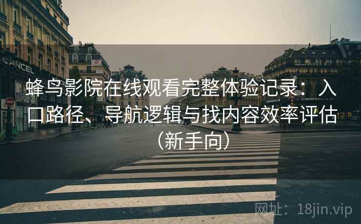 蜂鸟影院在线观看完整体验记录：入口路径、导航逻辑与找内容效率评估（新手向）