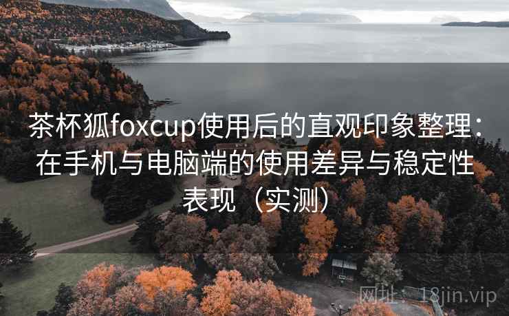 茶杯狐foxcup使用后的直观印象整理：在手机与电脑端的使用差异与稳定性表现（实测）