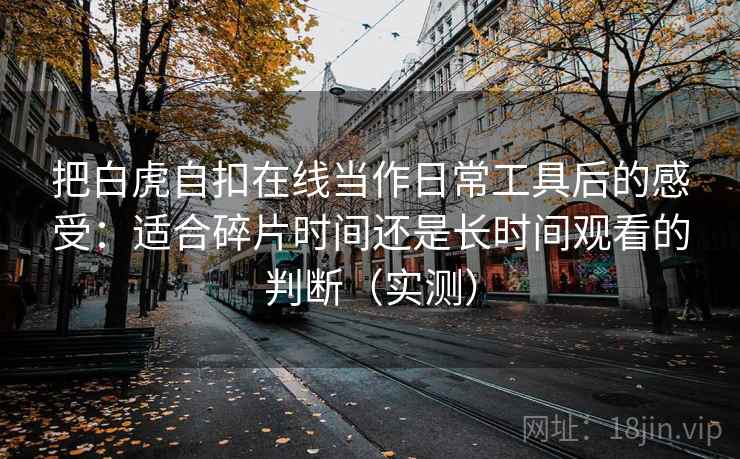 把白虎自扣在线当作日常工具后的感受：适合碎片时间还是长时间观看的判断（实测）