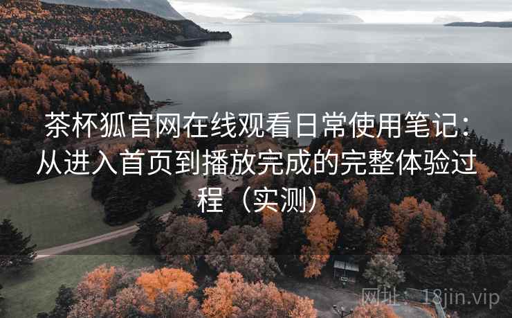 茶杯狐官网在线观看日常使用笔记：从进入首页到播放完成的完整体验过程（实测）
